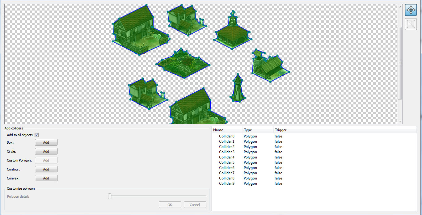 Tudimap - Collider editor